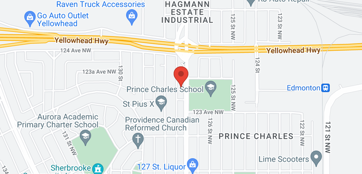 map of 12314 127 ST NW
